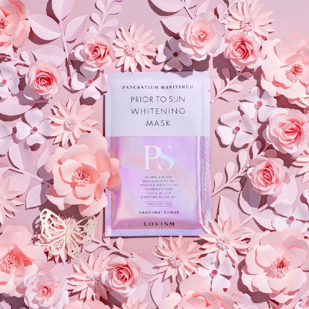 LOVISM 希臘海百合曬前白皙羽絨面膜